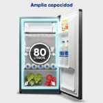 E Acero Inoxidable Bajo Encimera Mini Frigorífico Origial COOL&FREEZE 80L INOX 80L Clase - Imagen 3