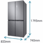Americano Samsung RF48A400EM9/EF 488L No Frost Frigorífico - Imagen 3