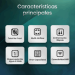 No Frost Frigorífico Americano Side by Side Hisense RS818N4TIE1 632L - Imagen 2