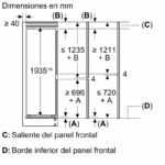No Frost Frigorífico Combi Integrable Bosch KBN96ADD0 284L Serie 6 - Imagen 2