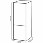 DF-KC-CI-1800-IX 269L Frigorífico Combi Kromsline - Imagen 2