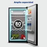 Mini Origial COOL&FREEZE 80 Negro E Frigorífico - Imagen 3