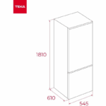 RBF 3320 181x54cm 253L Frigorífico Teka - Imagen 2