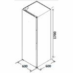 Kromsline KCOL-170-IX 170x60cm 330L Frigorífico - Imagen 4