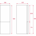 1.88m No Frost Frigorífico Combi Teka NFL 342 C E-Inox 295L - Imagen 6