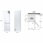 Samsung RB38C600EWW/EF 390L Blanco Frigorífico Combi - Imagen 2