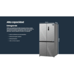 Frigorífico Americano Infiniton AMCB-415CD82XET 415L No Frost Inox - Imagen 2