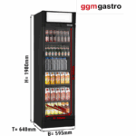 Comercial GGM Gastro GK374UES 347L Bebidas Refrigerador - Imagen 4