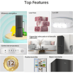 CHiQ FBM157L42 157L Inox Frigorífico Combi - Imagen 9