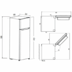 Dos Puertas KromsLine KF-1655-W Blanco Cíclico Frigorífico - Imagen 2
