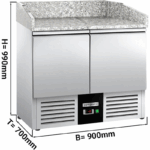 2 Puertas Mesa Refrigerada GGM Gastro POG97ND 0.9m x 0.7m - Imagen 4