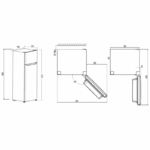 Dos Puertas Kromsline KF-1655-IX 202L 41L Frigorífico - Imagen 2