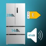 Cecotec Bolero CoolMarket FD 436 183 x 84 cm 436 L Clasificación E Inox Frigorífico Puerta Francesa - Imagen 2