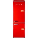 EVVO F55 216L 84L Clase E Rojo Frigorífico Combi
