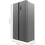 Cecotec SBS 430 84 x 176 cm 430 L Clasificación E Inox oscuro Frigorífico Side by Side - Imagen 4
