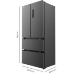 Cecotec Bolero CoolMarket FD 436 Dark 183 x 84 cm 436 L Clasificación E Frigorífico Puerta Francesa - Imagen 6