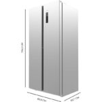 Cecotec SBS 430 84 x 176 cm 430 L Clasificación E Inox Frigorífico Side by Side - Imagen 5