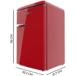Cecotec Bolero CoolMarket TT Origin 110 110L E Rojo Frigorífico mini - Imagen 8