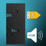 Cecotec Bolero CoolMarket FD 436 Dark 183 x 84 cm 436 L Clasificación E Frigorífico Puerta Francesa - Imagen 2