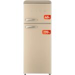 EVVO F45 170L 45L Clase E Beige Frigorífico Dos Puertas