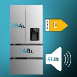 Cecotec FD 436WD 83,6 x 183 cm 436 L Clasificación E Frigorífico Puerta Francesa - Imagen 5