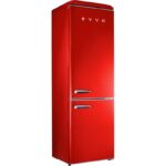 EVVO F55 216L 84L Clase E Rojo Frigorífico Combi - Imagen 3