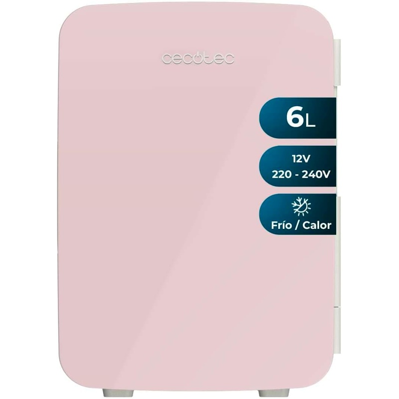 lcTew6NMeb Cecotec Bolero MiniCooling 6L 12V-220V 5-65 °C Rosa Nevera mini - Imagen 1
