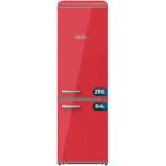 Cecotec Bolero CoolMarket Combi Origin 300 300L E Rojo Frigorífico