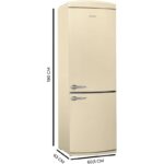 Cecotec Bolero CoolMarket Combi Origin 294L 190 cm E Beige Frigorífico - Imagen 5