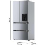 Cecotec FD 436WD 83,6 x 183 cm 436 L Clasificación E Frigorífico Puerta Francesa - Imagen 6