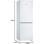 Bosch KGN33NWEA 176 x 60 x 66 cm 282 L Clasificación E Frigorífico Combinado - Imagen 4