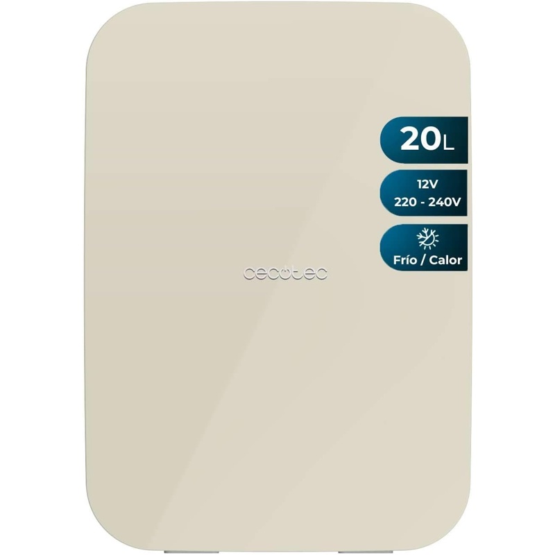 yFqxRK0Ohx Cecotec Bolero MiniCooling 20L 7-65 °C Clase E Beige Nevera mini - Imagen 1