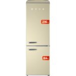 EVVO F55 216L 84L Clase E Beige Frigorífico Combi