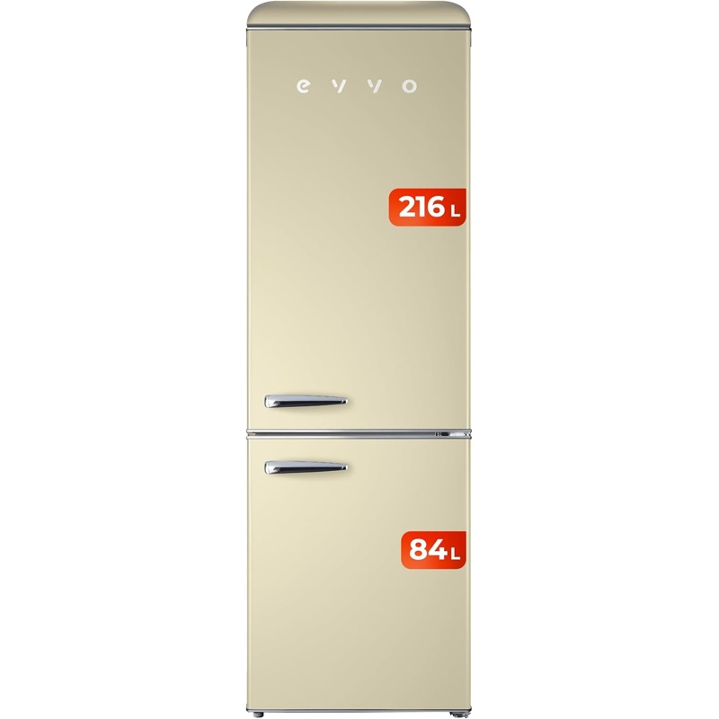 zJI2PITFCb EVVO F55 216L 84L Clase E Beige Frigorífico Combi - Imagen 1